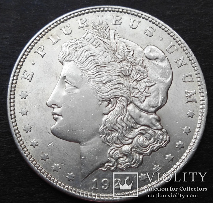 1 Доллар 1921 год . Морган. Серебро, фото №6