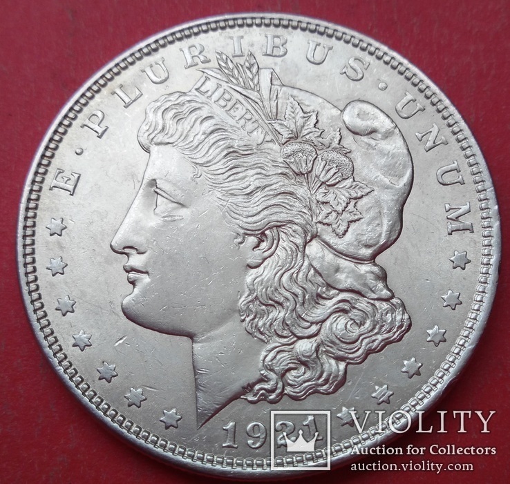 1 Доллар 1921 год . Морган. Серебро, фото №9
