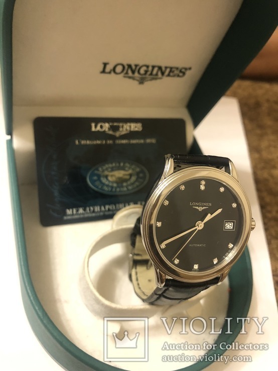 Longines flagship L4.774.4.57.2 автоподзавод, фото №3