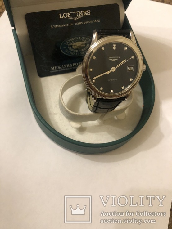 Longines flagship L4.774.4.57.2 автоподзавод, фото №5