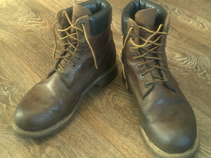 Timberland - фирменные кожаные ботинки разм.43, фото №2