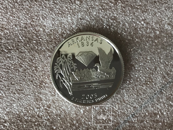 25 центов сша 2003 года. Серебро, фото №2