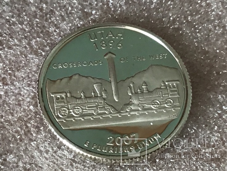 25 центов сша 2007 года. Серебро, фото №2
