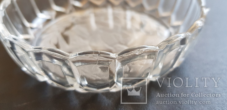 Старинное стекло тарелка пиала Наполеон Дядьково Мальцов Мальцев, фото №9