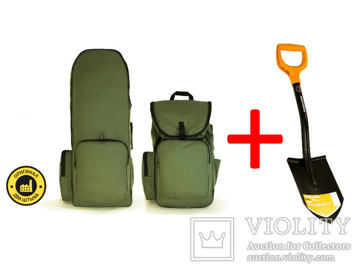 Рюкзак для металлоискателя + Лопата Fiskars Solid 131417 (OLIVE)