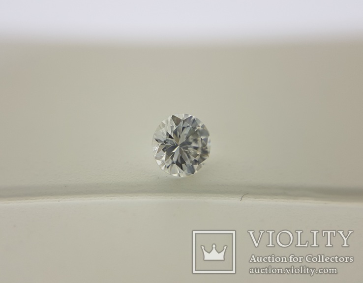 Белоснежный бриллиант высокого качества 0,12 карат, фото №5