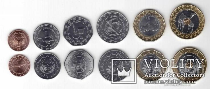 Mauritania Mauritania - 1/5 1 2 5 10 20 Ouguiya 2017 / 2018 set of 6 coins