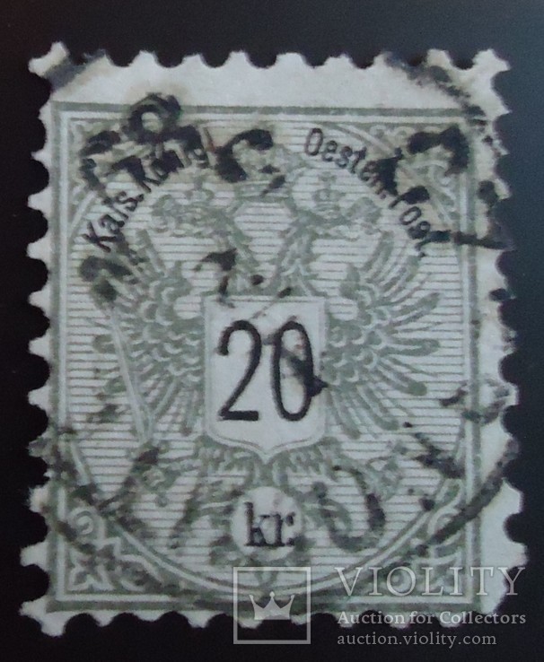 Австрия 1883 г. № 59 гашеная