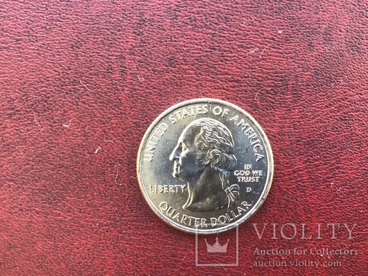 США 25 центов (квотер) 2005 D «Штаты и территории - Орегон», фото №3