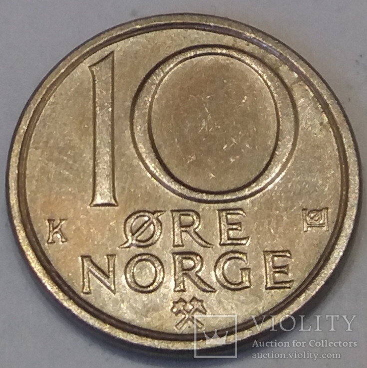 Норвегія 10 ере, 1986, фото №2