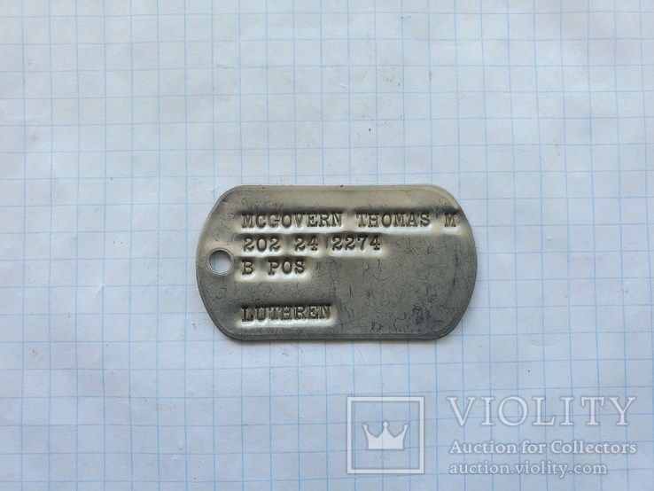 Жетон US dog tag 1