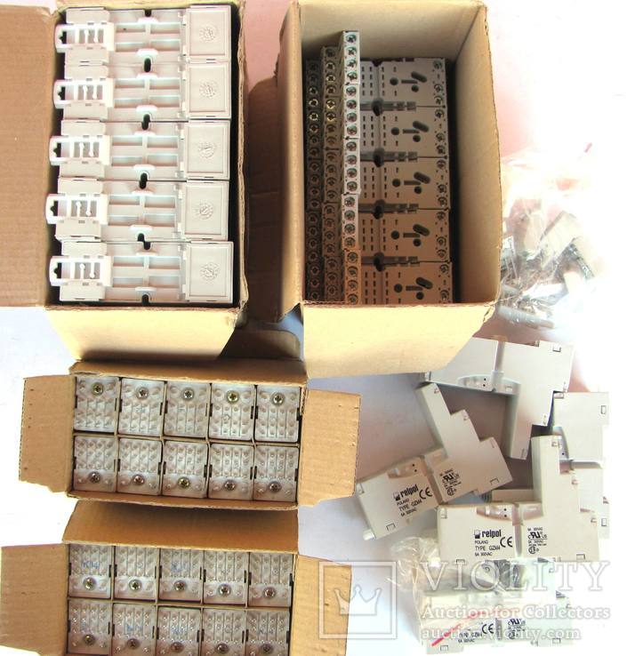 Контактная колодка GZM4 Relpol c реле R4  20 комплектов, фото №5