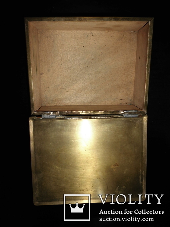Старинная коробка для сигар. Ручная работа. 19 век.  Импорт из Германии, фото №3