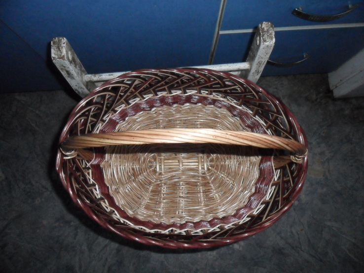 Корзина плетеная, ручной работы из лозы, photo number 4
