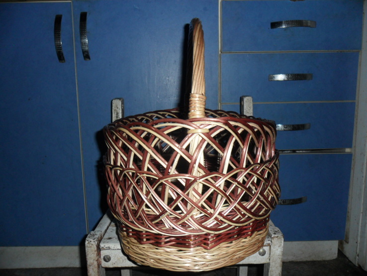 Корзина плетеная, ручной работы из лозы, фото №5