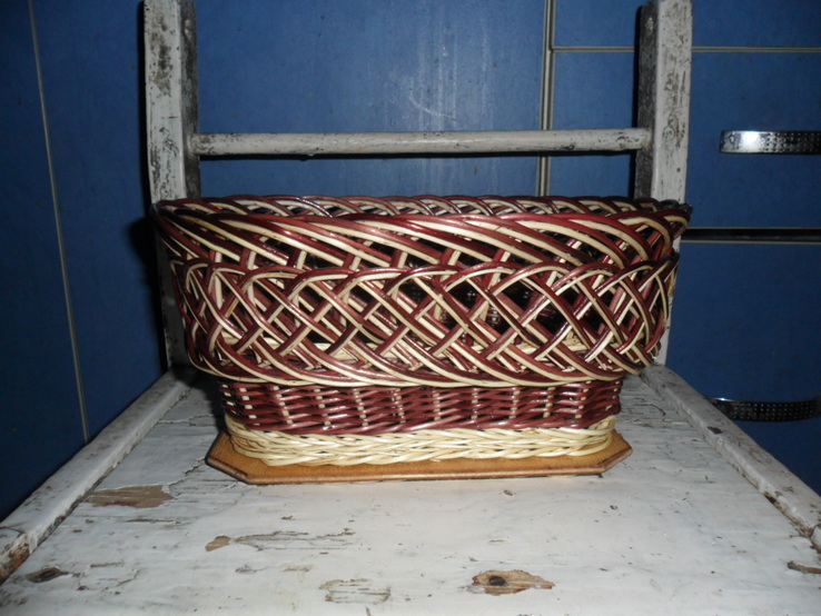 Хлебница, конфетница плетеная , корзинка, фото №2