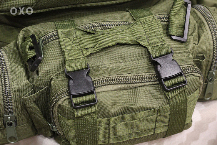 Тактический Штурмовой Военный Рюкзак с подсумками на 50-60 литров Olive (1004-olive), фото №6