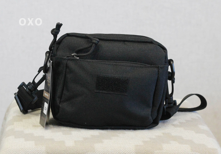 Тактическая (поясная) сумка - подсумок с ремнём и системой M.O.L.L.E (2013-black), фото №3