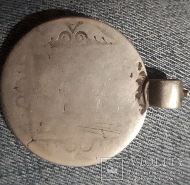 Серебряний медальйон під видом Павла І, фото №3