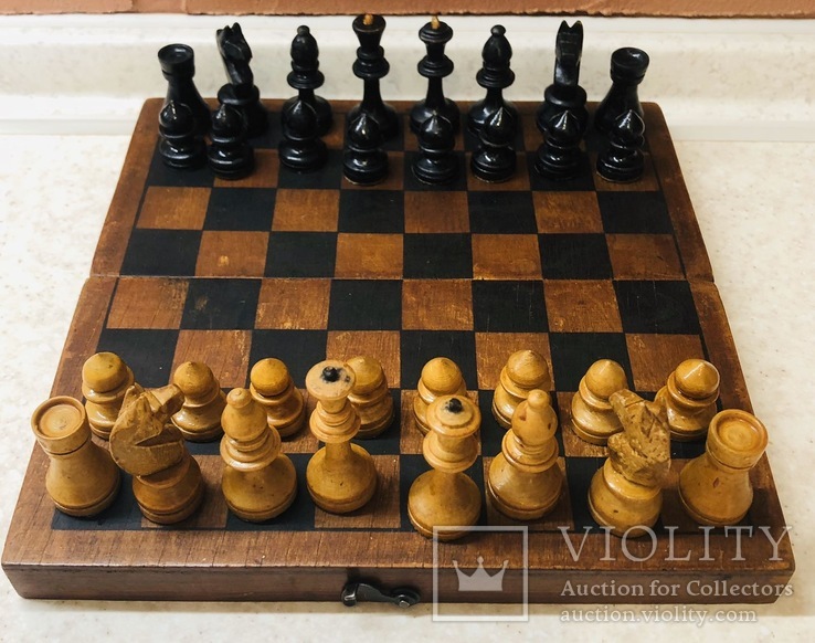 Небольшие деревянные шахматы., фото №7