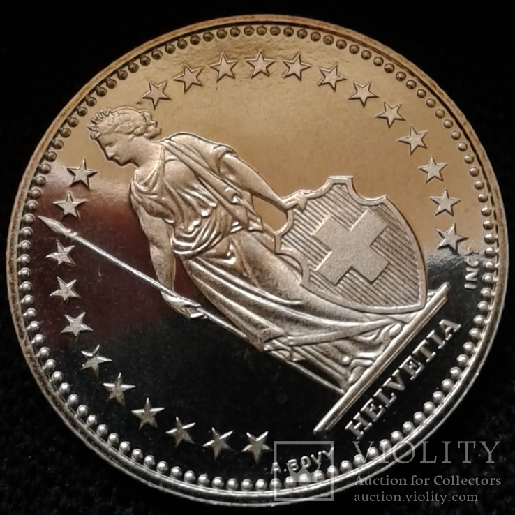 Швейцарія 1 франк 1990 року, фото №6