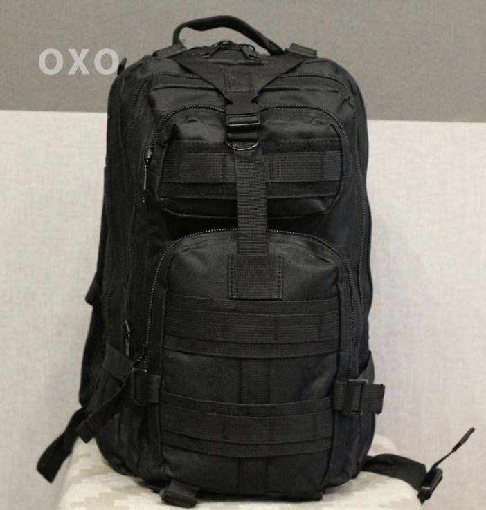 Тактический (городской) рюкзак Oxford 600D с системой M.O.L.L.E Black (ta25-black)