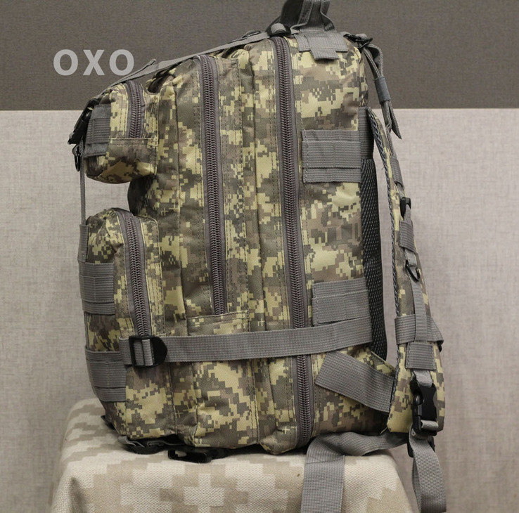 Тактический (городской) рюкзак Oxford 600D с системой M.O.L.L.E Pixel (ta25-pixel), фото №3