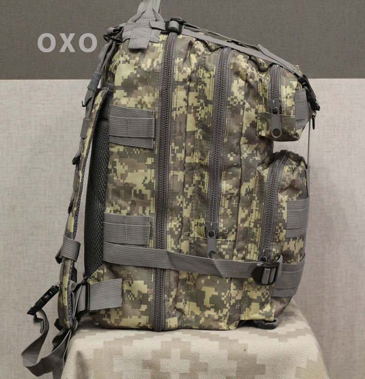 Тактический (городской) рюкзак Oxford 600D с системой M.O.L.L.E Pixel (ta25-pixel), фото №5