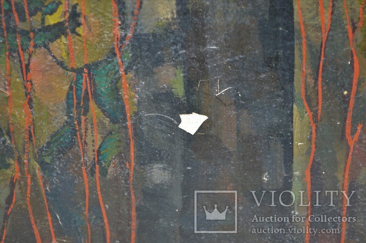 Картина художник Иванов Владимир, лесной пейзаж, холст, масло, размеры 72 х 87 см., фото №12