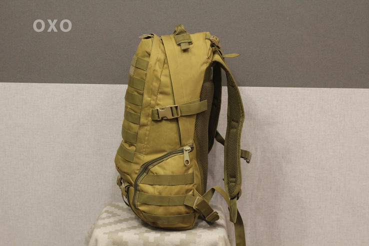 Тактический штурмовой рюкзак Oxford 600D с системой M.O.L.L.E на 30 литров (ta30-coyote), фото №4