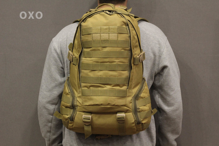 Тактический штурмовой рюкзак Oxford 600D с системой M.O.L.L.E на 30 литров (ta30-coyote), фото №7