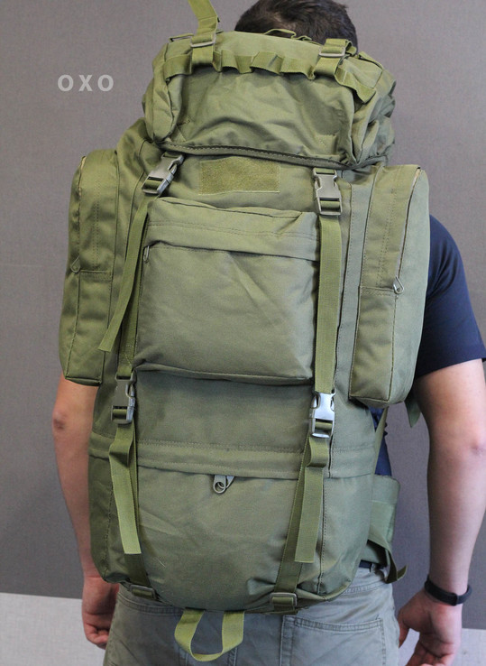 Тактический (туристический) рюкзак на 65 литров Olive (ta65 olive), фото №7