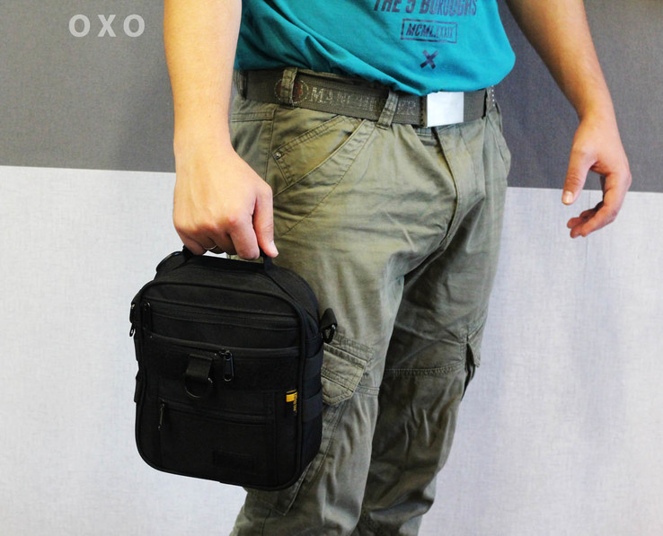 Тактическая универсальная сумка на плечо Silver Knight с системой M.O.L.L.E (102-black), фото №9