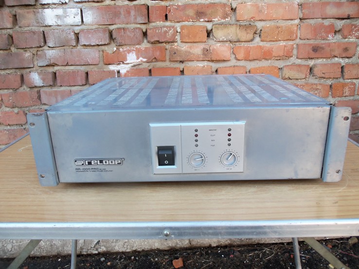 Підсилювач RELOOP RA - 1000 PRO SILVER Professional stereo з Німеччини, numer zdjęcia 2