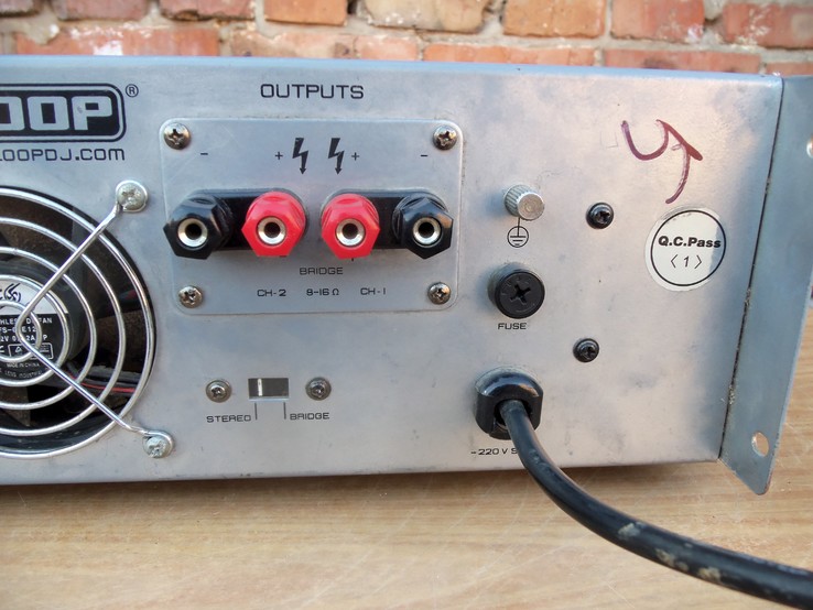 Підсилювач RELOOP RA - 1000 PRO SILVER Professional stereo з Німеччини, numer zdjęcia 9