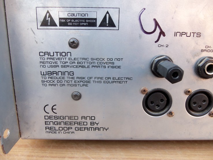 Підсилювач RELOOP RA - 1000 PRO SILVER Professional stereo з Німеччини, фото №11