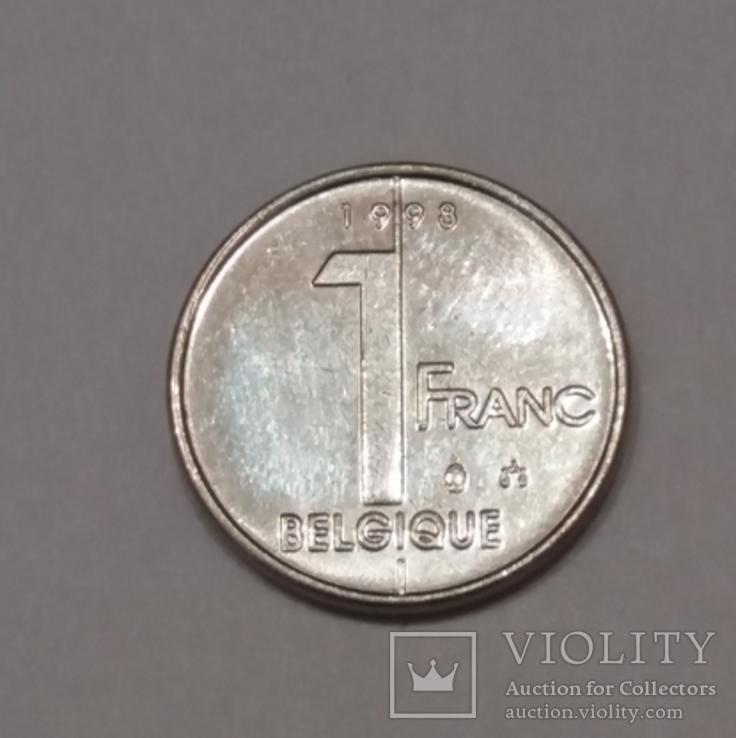 Бельгія 1 франк, 1998, фото №2