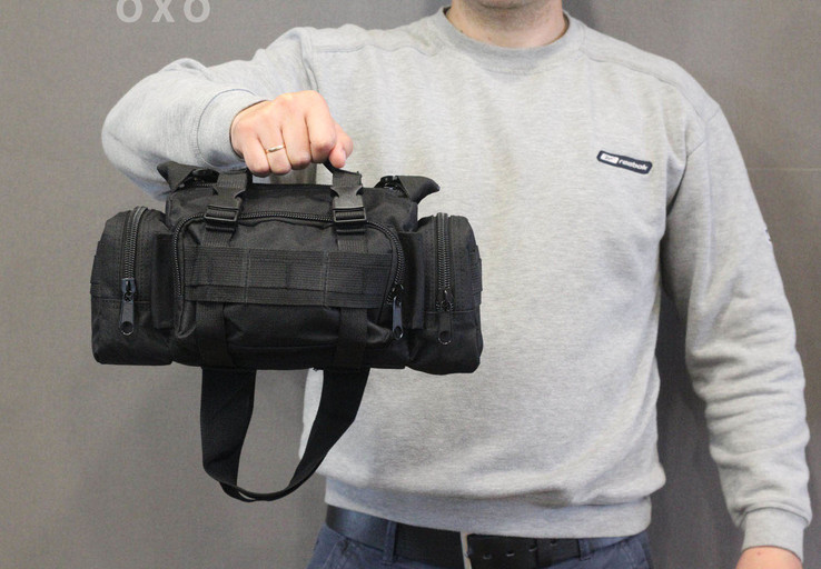 Тактическая универсальная (поясная, наплечная) сумка с системой M.O.L.L.E (104-black), numer zdjęcia 7
