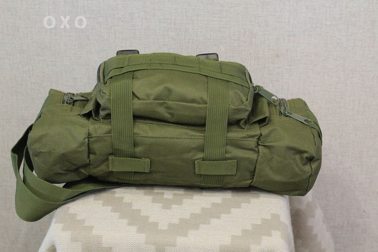 Тактическая универсальная (поясная, наплечная) сумка с системой M.O.L.L.E (104-olive), фото №5