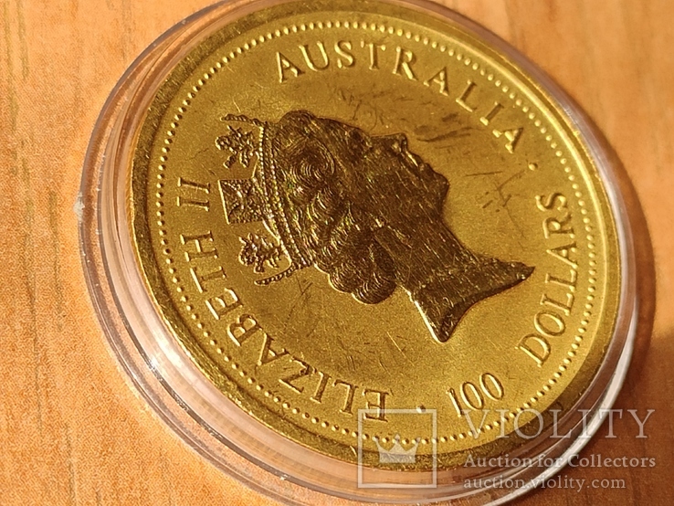 100 долларов Австралия, 1 унция, 1997год Кенгуру, фото №5