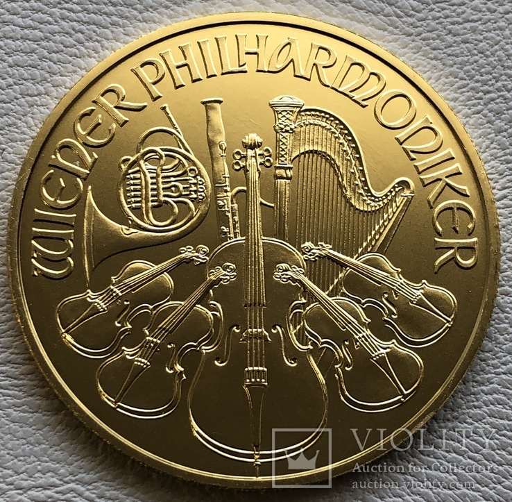 100 € 2016 год Австрия золото 31,1 грамм 999,9’, фото №2