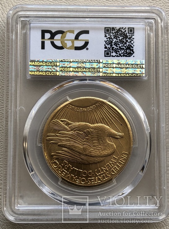 20 $ 1927 год MS-64 США золото 33,4 грамма 900’, фото №3
