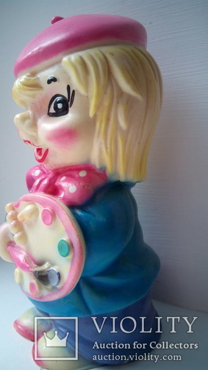 Лялька художниця іграшок 21см СРСР, фото №7