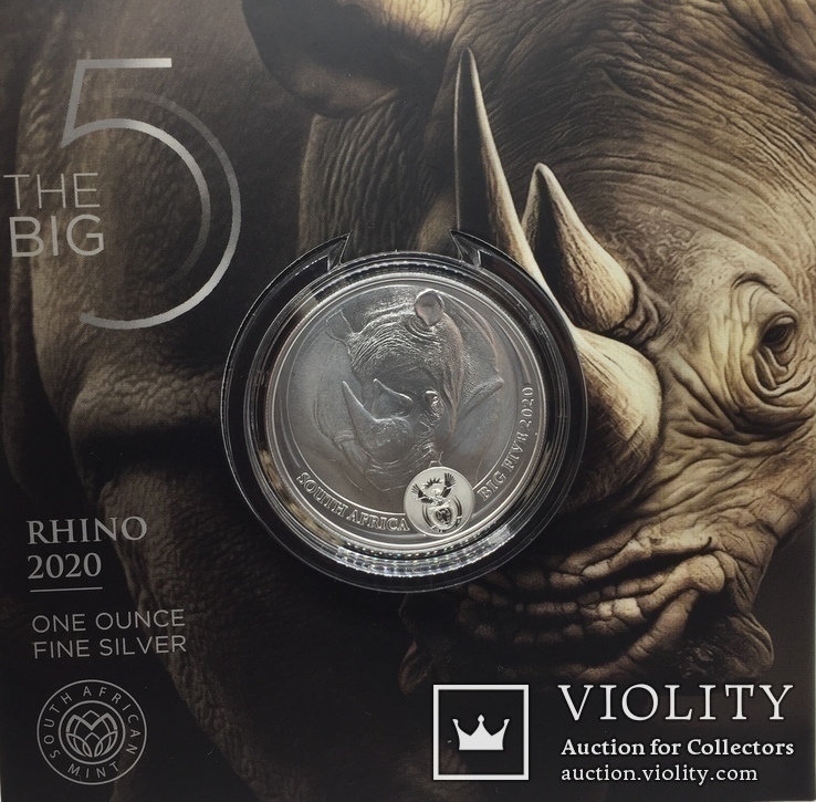 Носорог ЮАР Большая пятерка Африка 2020