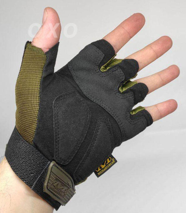 Тактические перчатки Mechanix (Беспалый). - Khaki (pact1-olive), фото №8