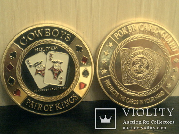 Poker Card-Guard Cowboys - жетон сувенирный, фото №2
