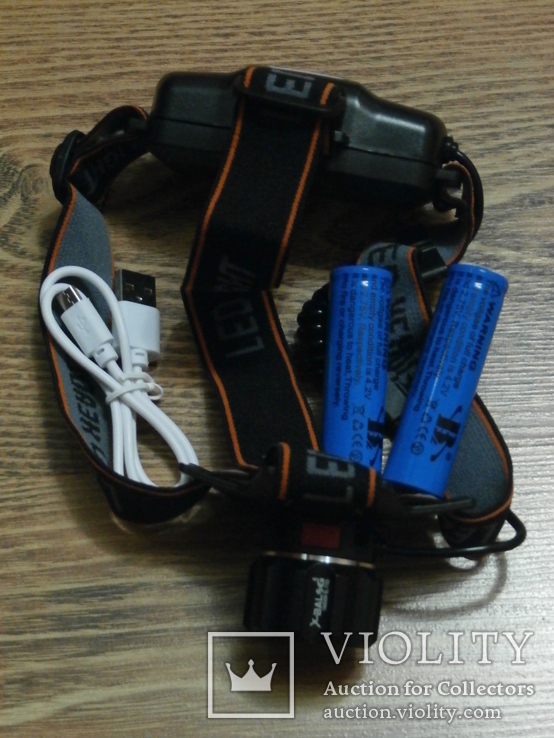 Аккумуляторный налобный фонарь BL-T100 USB Питание аккумулятор 18650 2шт