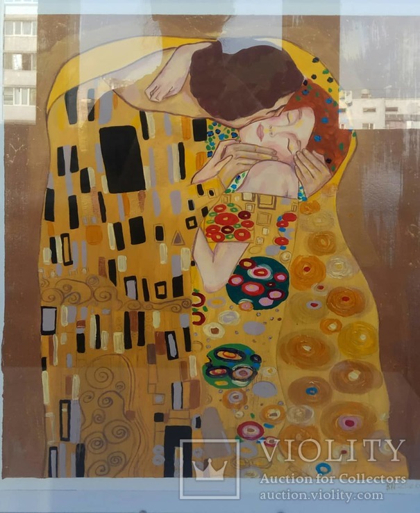 Поцелуй Густав Климт. Копия., фото №3