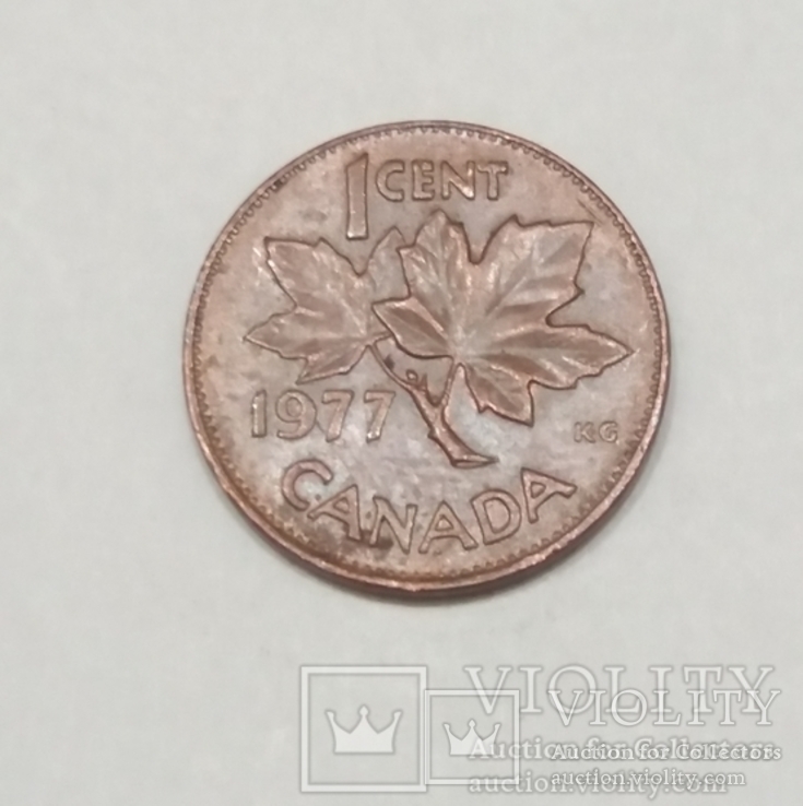 Канада 1 цент, 1977