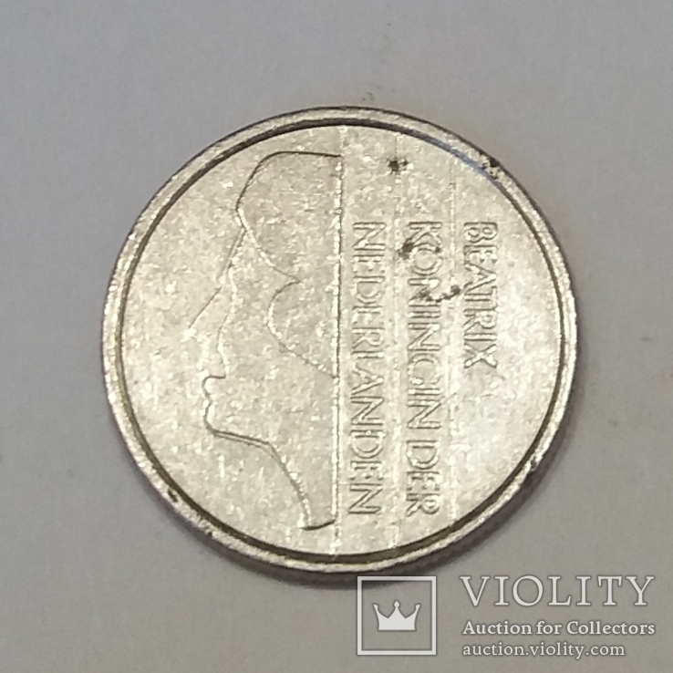 Нідерланди 25 центів, 1992, фото №3